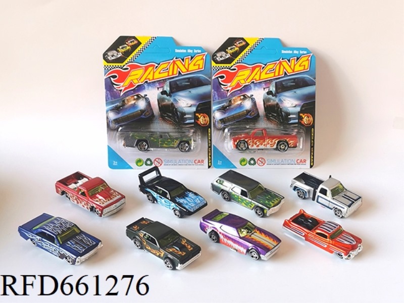 1:64 ALLOY CAR FLAME MASTER SCOOTER 8 MIXED