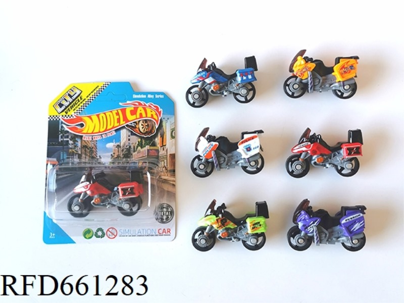 1:64 ALLOY MOTORCYCLE SLIDING FUNCTION 6 MIXED