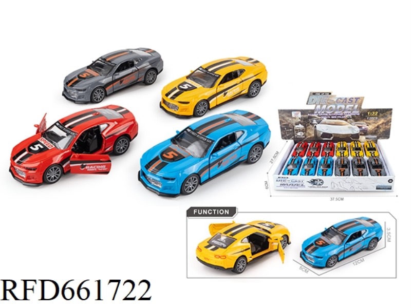 1:32 OPEN DOOR PULL-BACK HORNET ALLOY RACING MODEL (12PCS)