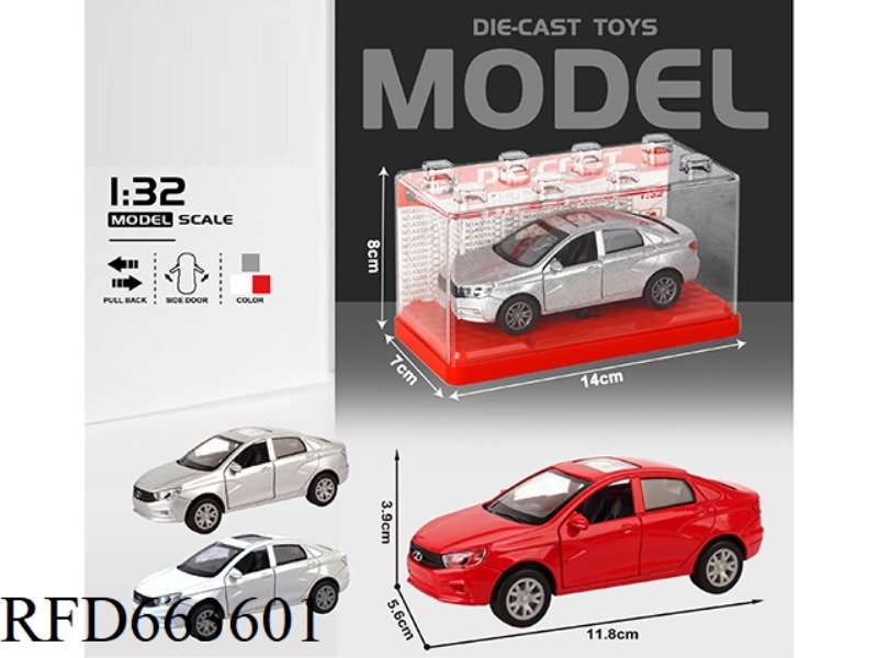 1:32 SIMULATION RUSSIAN CAR BOILBACK ALLOY CAR TWO DOORS