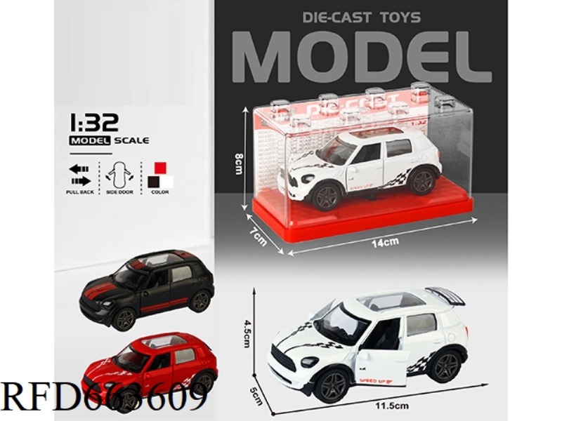 1:32 SIMULATION BMW MINIJCW BOILBACK ALLOY CAR TWO DOORS