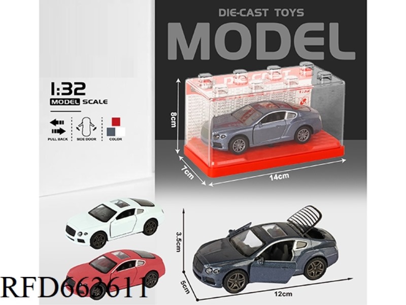 1:32 BENTLEY BOILBACK CAR WITH TWO DOORS