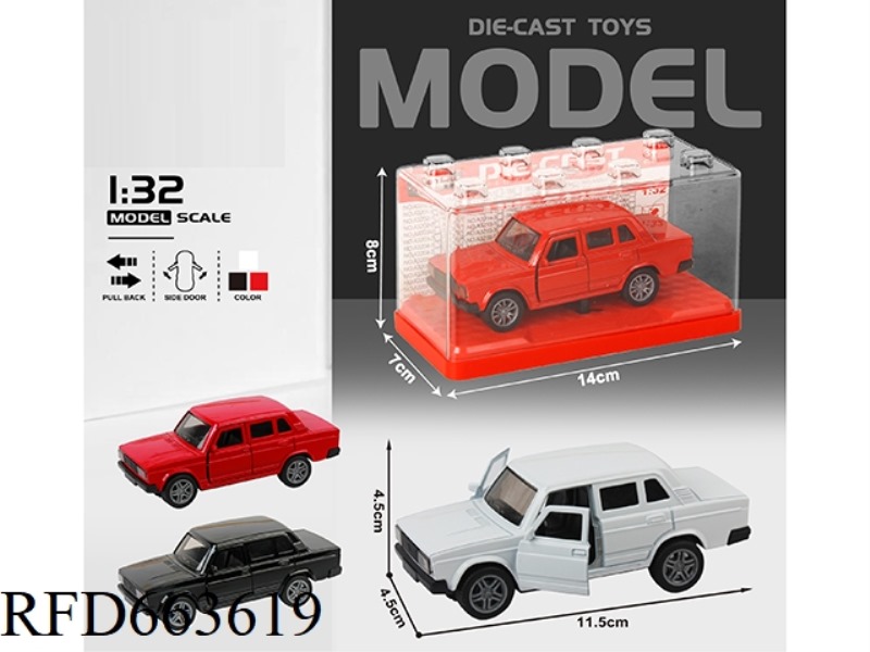 1:32 SIMULATION LADA CAR BOILBACK ALLOY CAR TWO DOORS