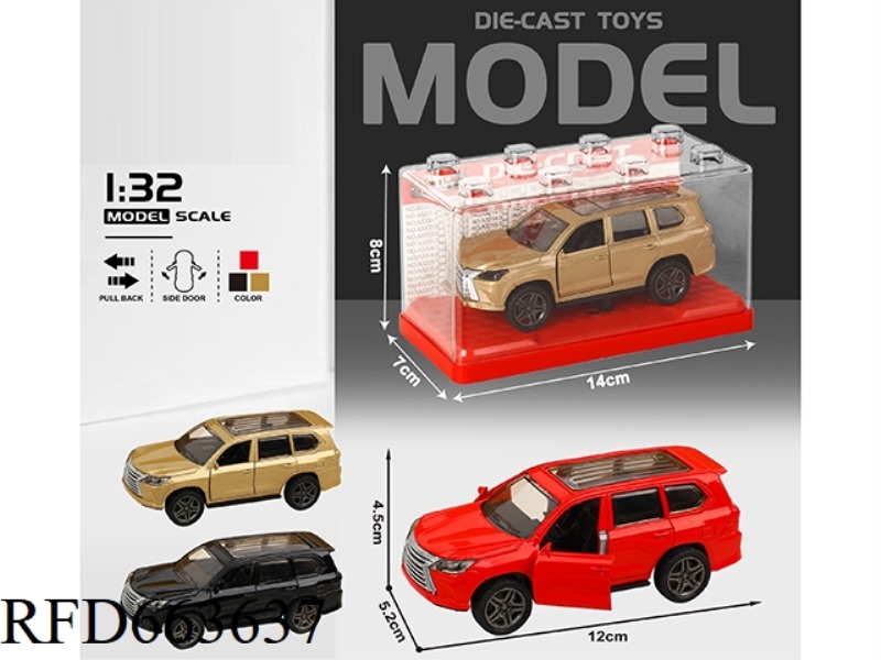 1:32 SIMULATION OF 18 LEXUS BOILBACK ALLOY CARS WITH TWO DOORS