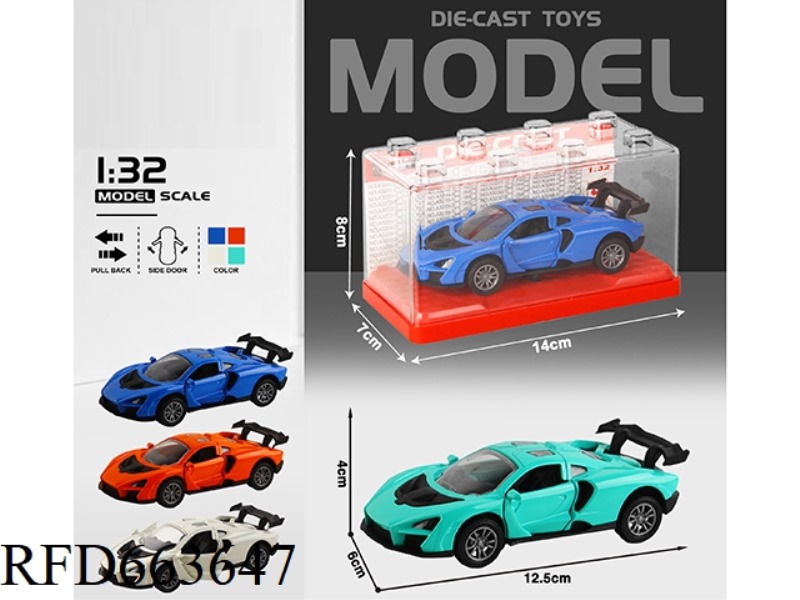1:32 SIMULATION MCLAREN SENNA BOILBACK ALLOY CAR TWO DOORS