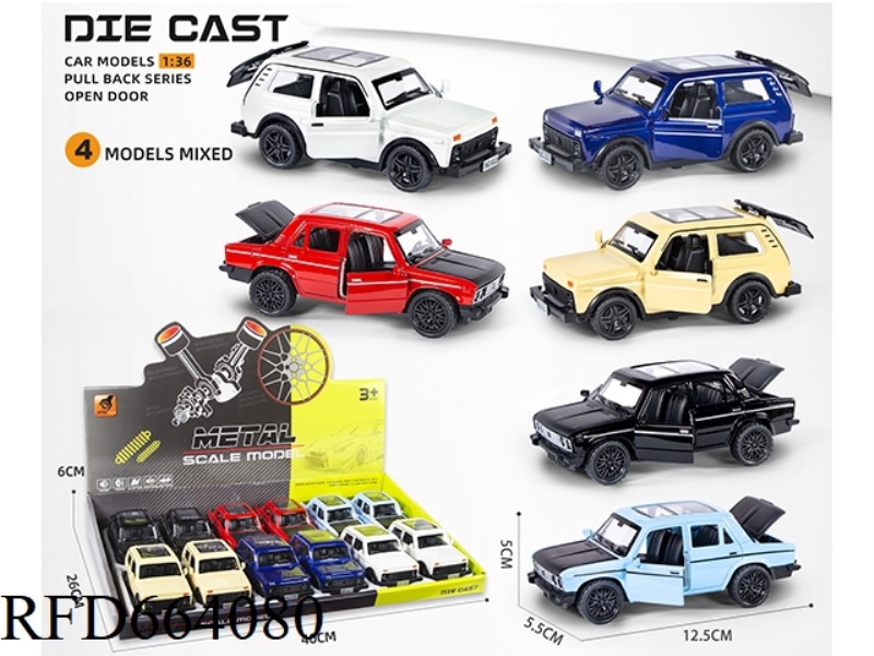 1:36 THREE DOOR ALLOY SOUND AND LIGHT PULL BACK FORCE