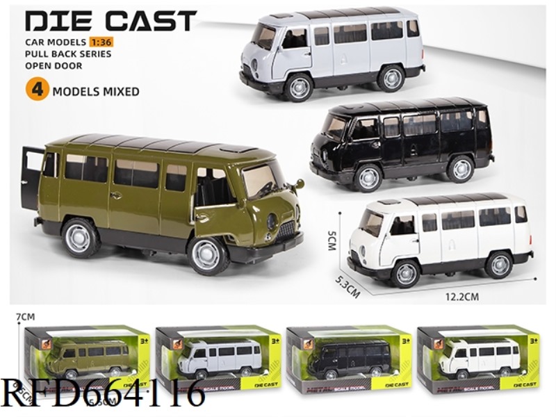 1:36 SOUND AND LIGHT THREE DOOR ALLOY BREAD MODEL RETURN FORCE