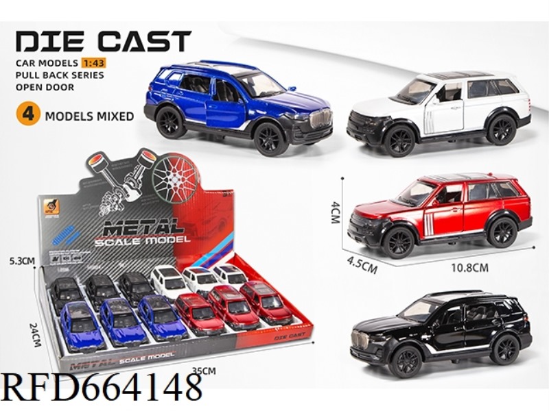 ALLOY MODEL PULL BACK DOOR OFF-ROAD (1:43)