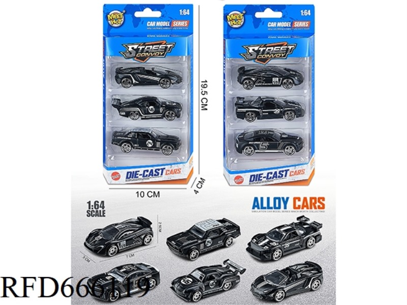 1:64 SLIDING ALLOY CAR