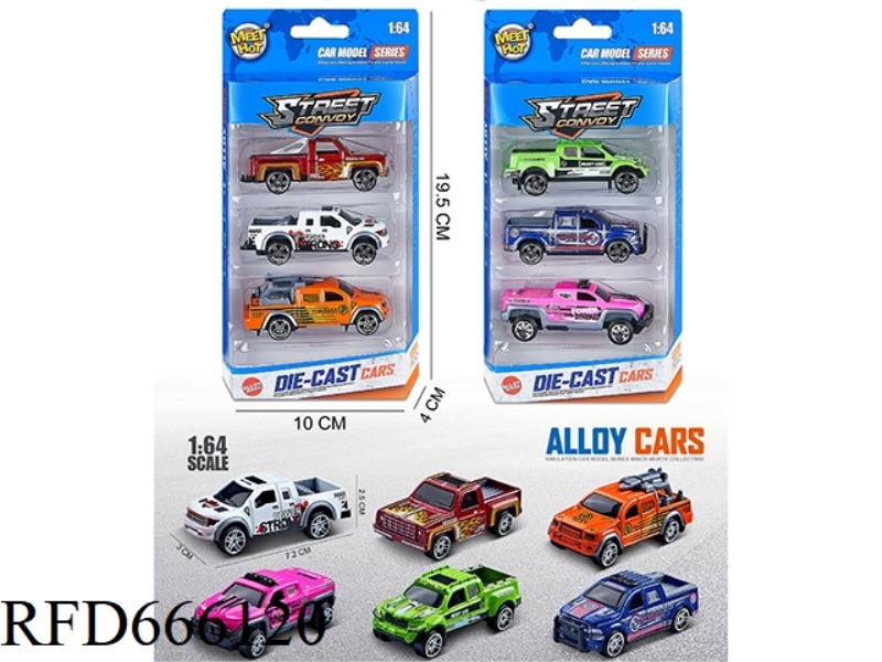 1:64 SLIDING ALLOY CAR