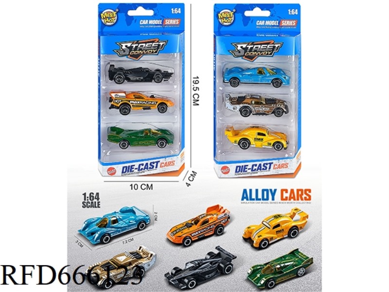 1:64 SLIDING ALLOY CAR