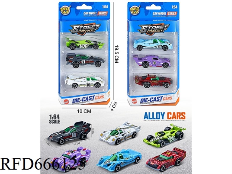1:64 SLIDING ALLOY CAR