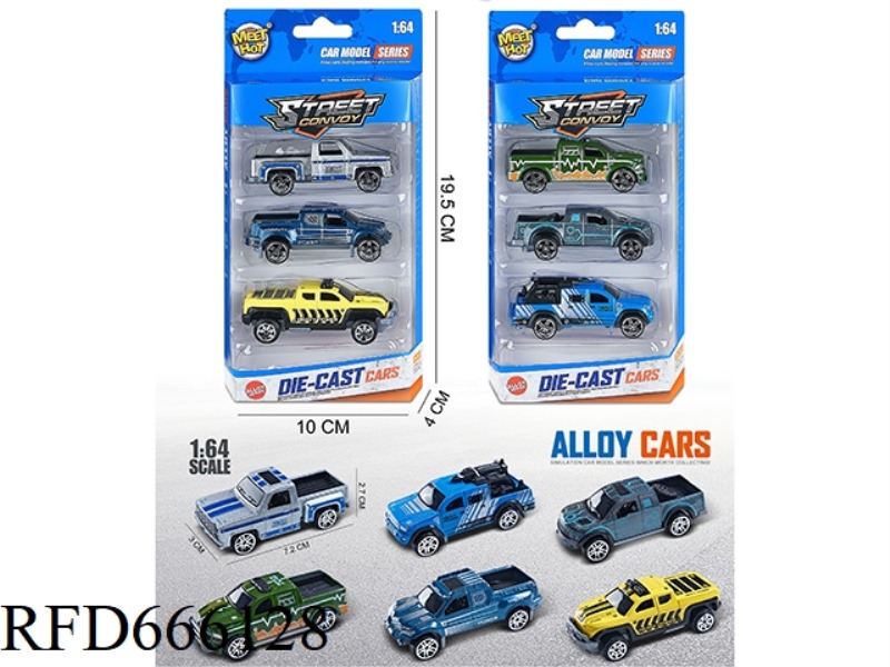 1:64 SLIDING ALLOY CAR