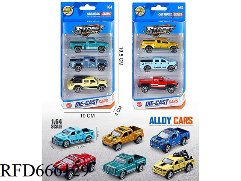 1:64 SLIDING ALLOY CAR