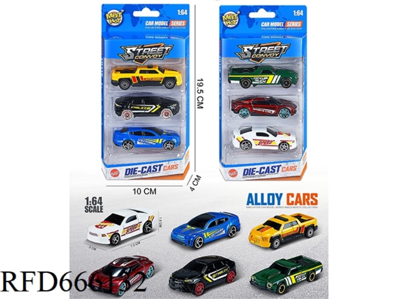 1:64 SLIDING ALLOY CAR