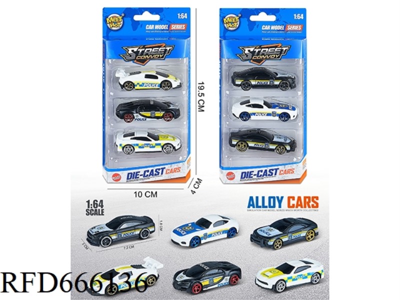 1:64 SLIDING ALLOY CAR