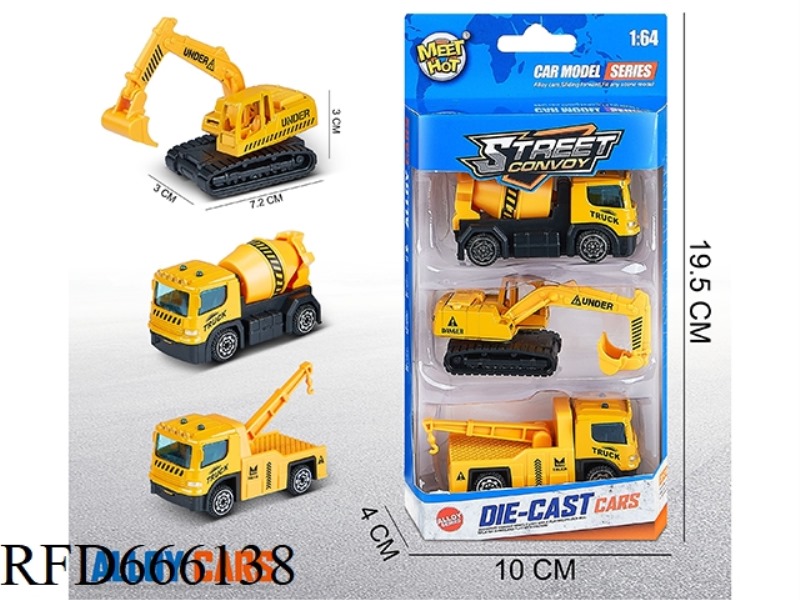 1:64 SLIDING ALLOY CAR