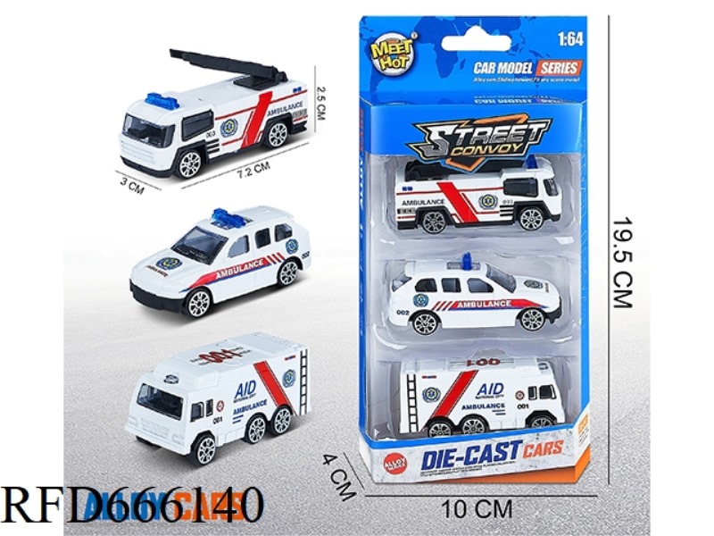 1:64 SLIDING ALLOY CAR