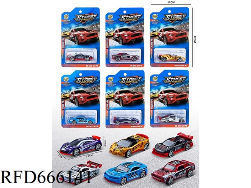 1:64 SLIDING ALLOY CAR