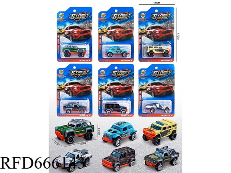 1:64 SLIDING ALLOY CAR