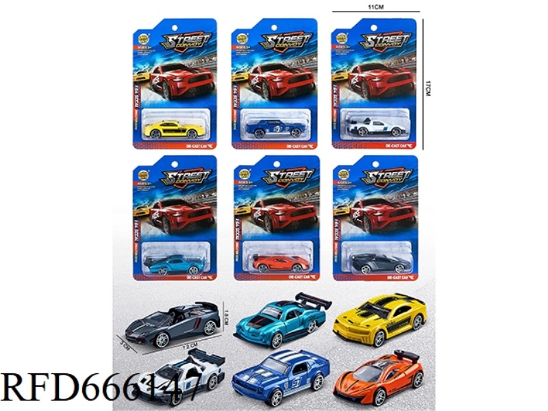 1:64 SLIDING ALLOY CAR