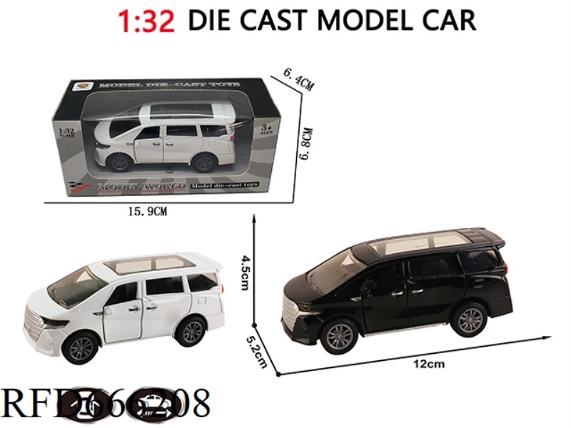 1:32 SIMULATE THE 2024 ELFA TWO-DOOR PULLBACK ALLOY CAR