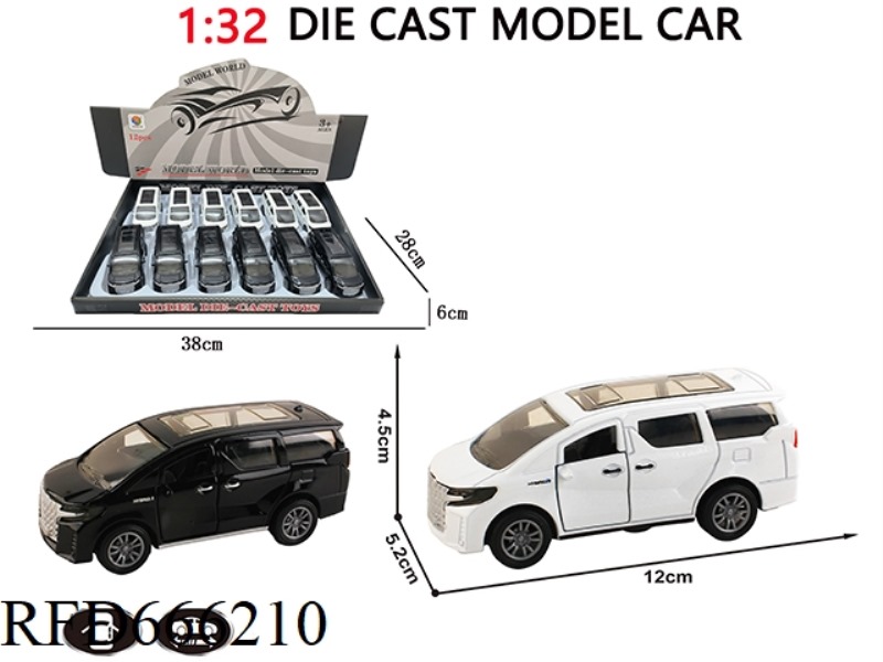 1:32 SIMULATE THE 2021 ELFA TWO-DOOR PULLBACK ALLOY CARS (12 CARS)