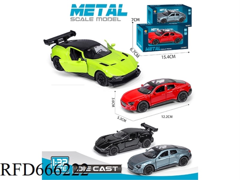 1:32 SIMULATED TWO-DOOR PULLBACK ALLOY CAR