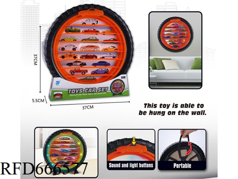 RACING CAR WHEEL STORAGE RACK