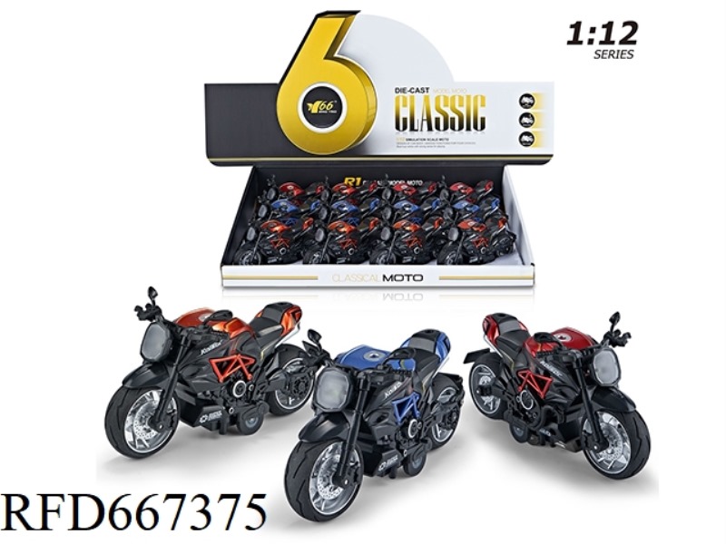 1:12 ALLOY HUILI GUSTA MOTORCYCLE