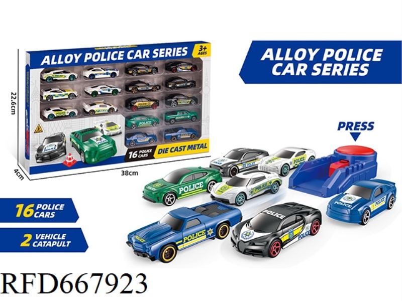 1:64 CATAPULT TAXIING ALLOY POLICE CAR