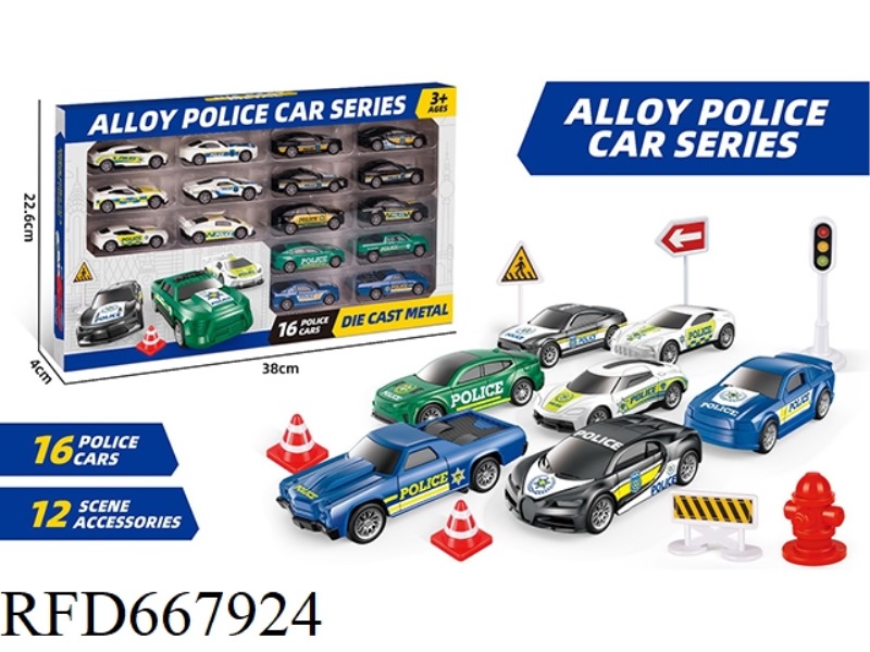 1:64 WARRIOR ALLOY POLICE CAR
