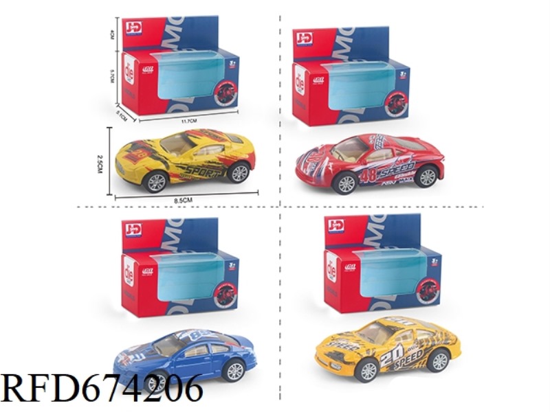 ALLOY PULL-BACK SPORTS CAR