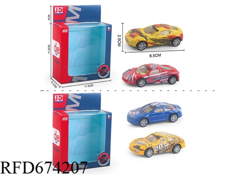 ALLOY PULL-BACK SPORTS CAR