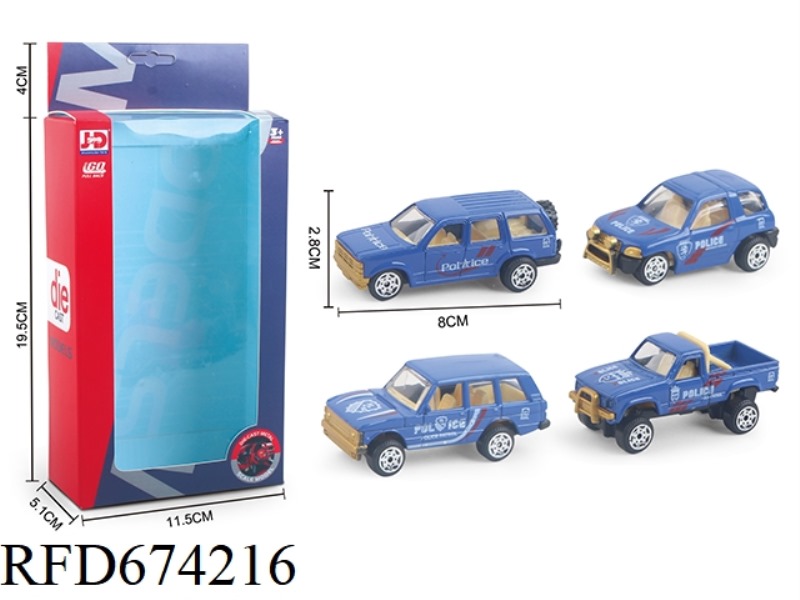 ALLOY POLICE CAR