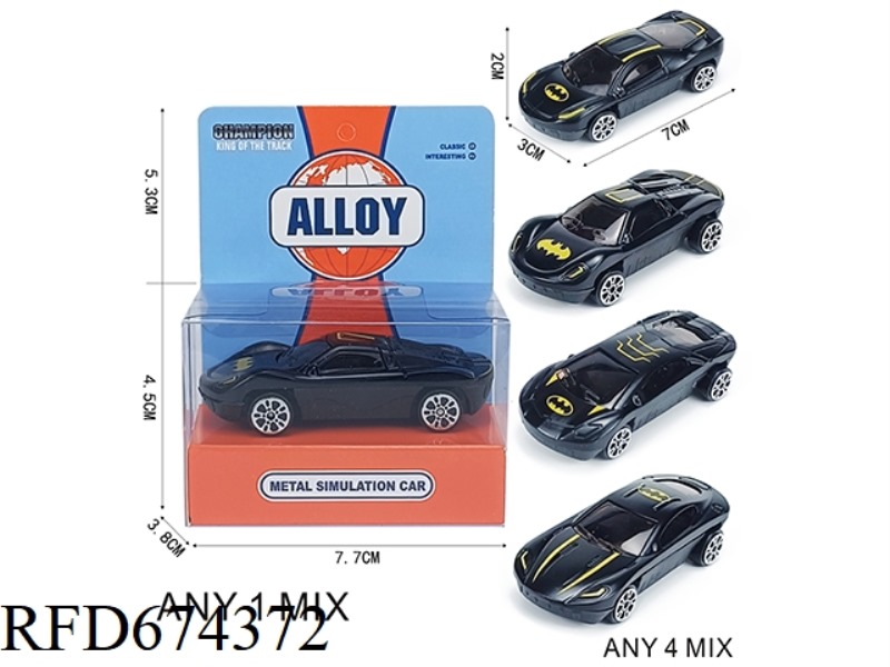 SLIDING ALLOY BATMAN CAR