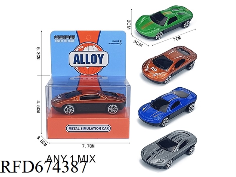 SLIDING ALLOY SPORTS CAR