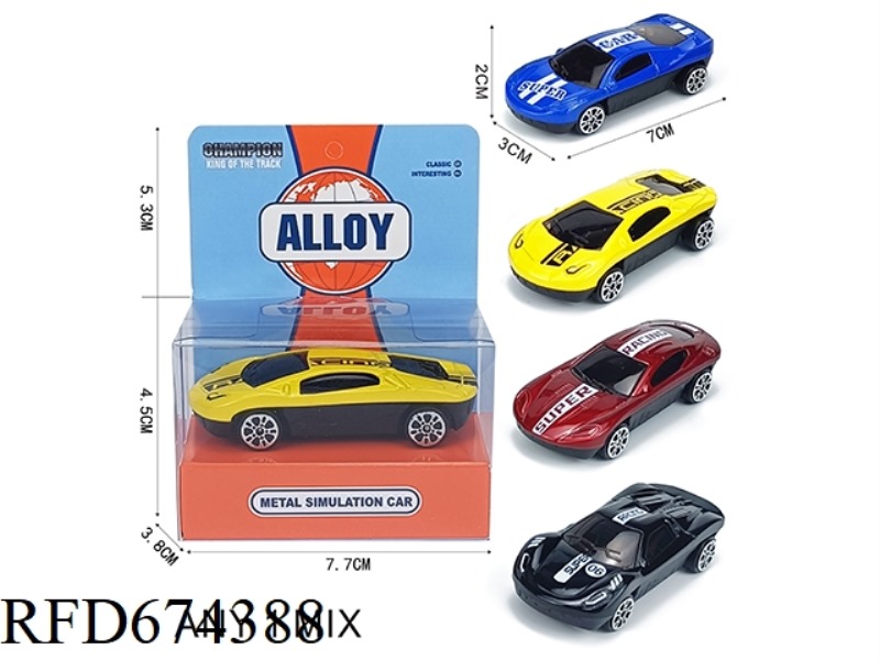 SLIDING ALLOY SPORTS CAR