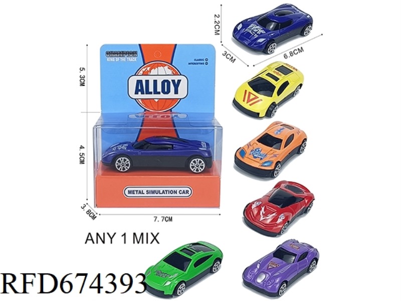 SLIDING ALLOY SPORTS CAR