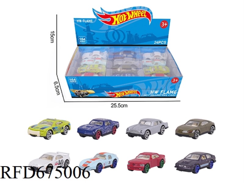 8 1:64 Wind and Fire Wheel alloy muscle bikes, 24PCS
