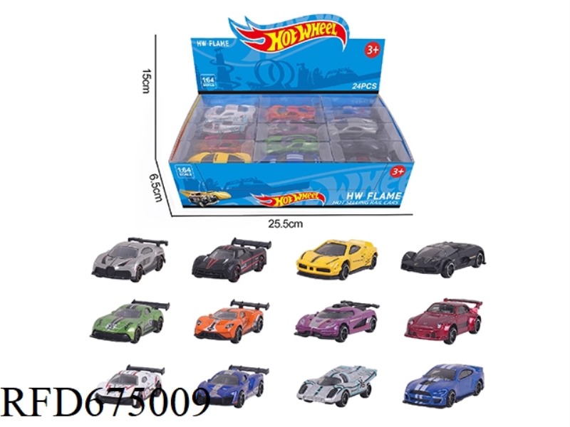 12 1:64 wind and fire wheel alloy vehicles, 24PCS
