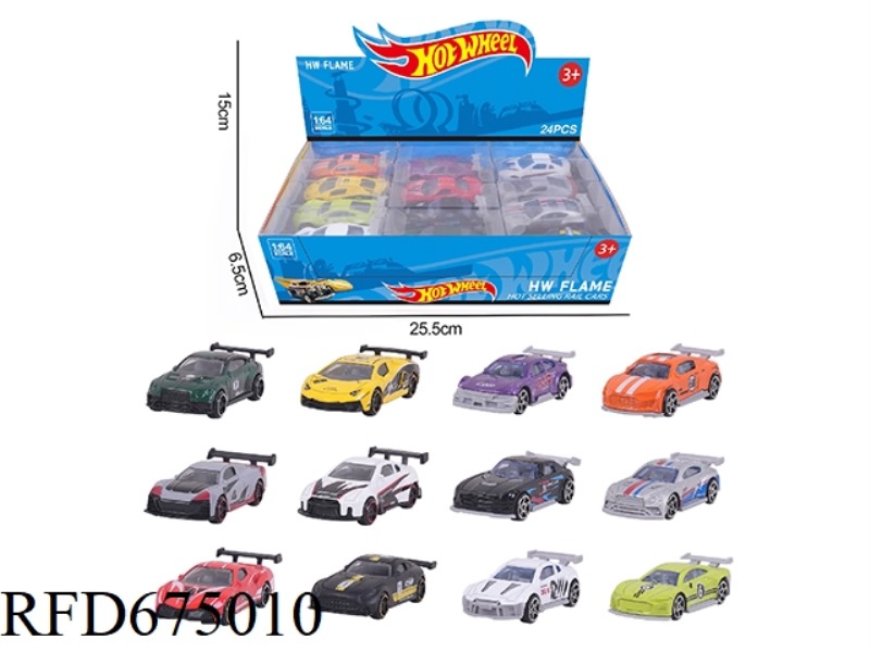 1:64 Wind and Fire Wheel 12 classic car models 24PCS