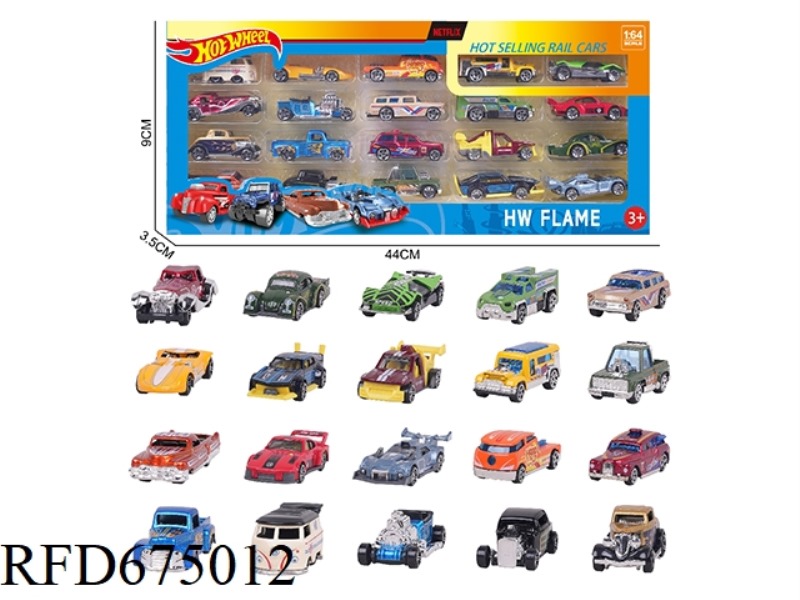 20PCS of 1:64 wind and fire wheel alloy car