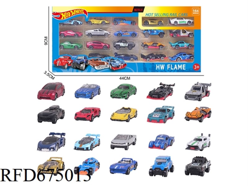 20PCS of 1:64 wind and fire wheel alloy car
