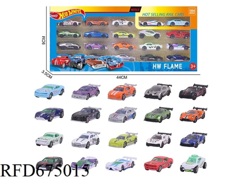 20PCS of 1:64 wind and fire wheel alloy car