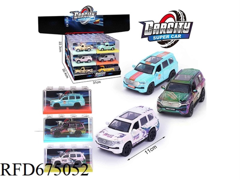 1:36 COLORFUL HUILI ALLOY CAR COOLUZHE 24PCS