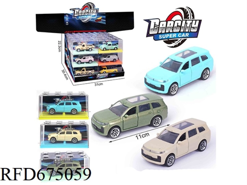 1:36 HUILI ALLOY CAR ELECTRIC VEHICLE IDEAL 24 PIECES