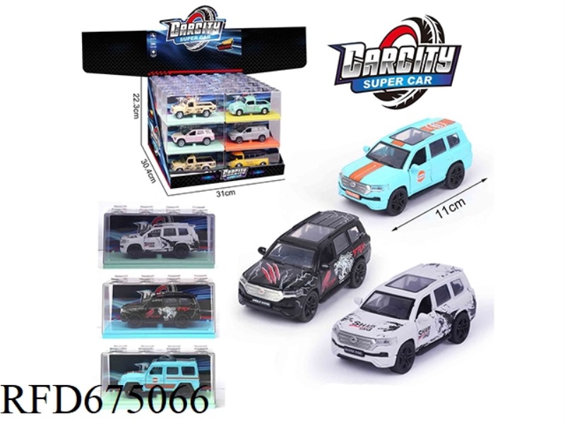 1:36 HUILI ALLOY CAR COOLUZHE 24PCS