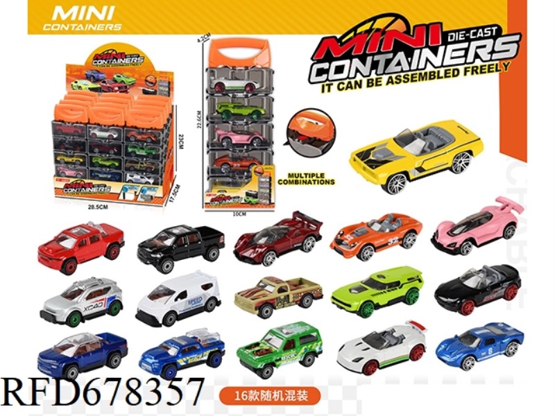 12 PIECES OF 1:64 FACTORY VERSION SLIDING ALLOY CAR