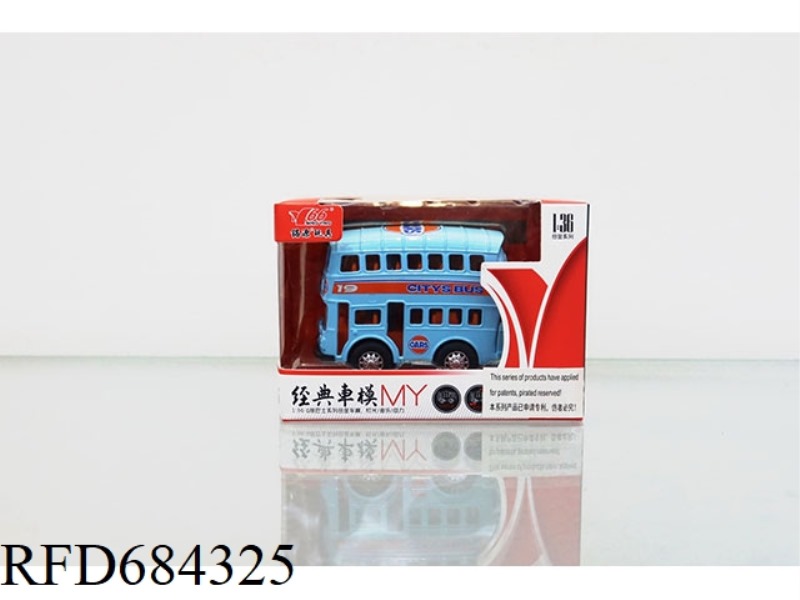 1: 36 BAY Q-VERSION ALLOY DOUBLE DECKER BUS